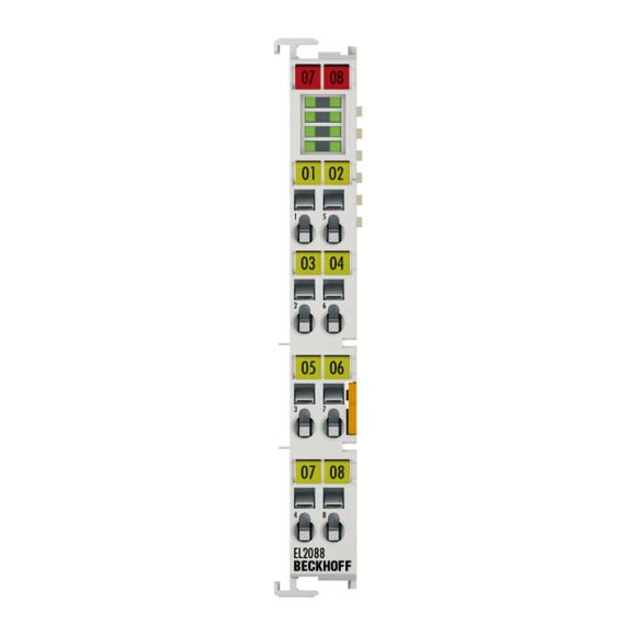 Nouveau EL2088 BECKHOFF EtherCAT Terminal, sortie numérique 8 canaux, 24 V DC, 0,5 A, commutation à la terre