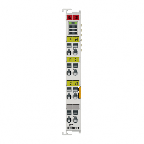 Nouveau EL2652 BECKHOFF EtherCAT Terminal, sortie relais 2 canaux, 230 V AC, 300 V DC, 1 A
