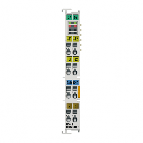 Nouveau EL3012 BECKHOFF EtherCAT Terminal, entrée analogique 2 canaux, courant, 0