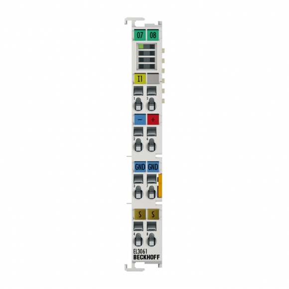 Nouveau EL3061 BECKHOFF EtherCAT Terminal, entrée analogique 1 canal, tension, 0 Nouveau EL3061 BECKHOFF EtherCAT Terminal, entrée analogique 1 canal, tension, 0