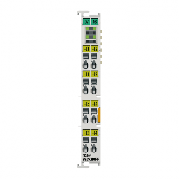 Nouveau terminal EL3104 BECKHOFF EtherCAT, entrée analogique 4 canaux, tension, Nouveau terminal EL3104 BECKHOFF EtherCAT, entrée analogique 4 canaux, tension,