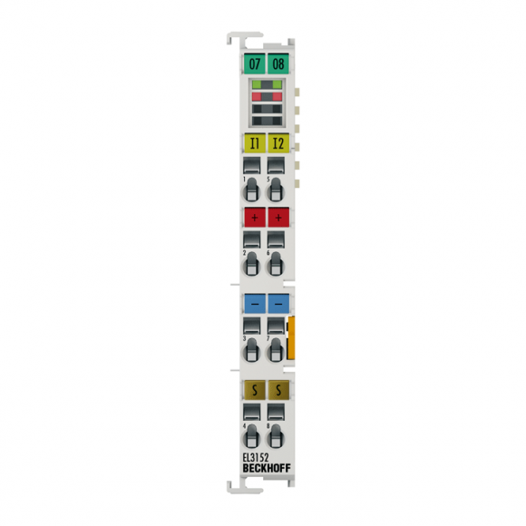 Nouvelle borne EtherCAT EL3152 BECKHOFF, entrée analogique 2 canaux, courant, 4 Nouvelle borne EtherCAT EL3152 BECKHOFF, entrée analogique 2 canaux, courant, 4