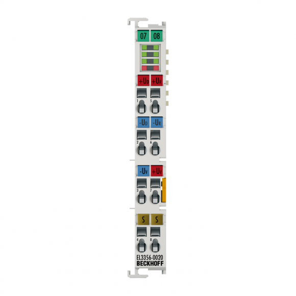 Nouveau EL3356-0020 BECKHOFF EtherCAT Terminal, entrée analogique 1 canal, pont de mesure, pont complet, 24 bits, haute précision, calibré en usine