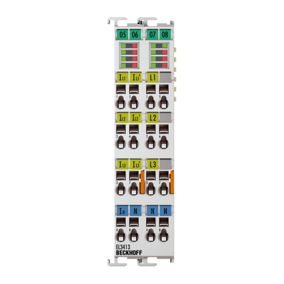 Nouveau EL3413-0120 BECKHOFF EtherCAT Terminal, entrée analogique 3 canaux, mesure de puissance, 120 V AC, 1/5 A, 16 bits, isolation galvanique Nouveau EL3413-0120 BECKHOFF EtherCAT Terminal, entrée analogique 3 canaux, mesure de puissance, 120 V AC, 1/5 A, 16 bits, isolation galvanique