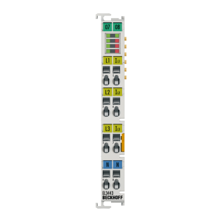 Nouveau EL3443 BECKHOFF EtherCAT Terminal, entrée analogique 3 canaux, mesure de puissance, 480 V AC/DC, 1 A, 24 bits