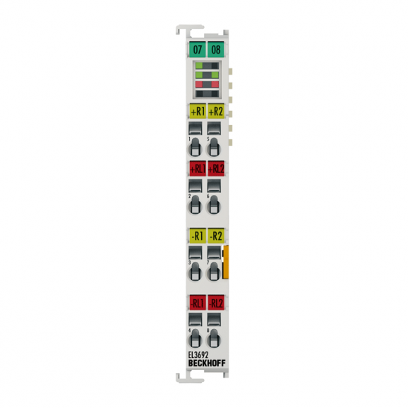 Nouveau EL3692 BECKHOFF EtherCAT Terminal, entrée analogique 2 voies, résistance, 100 mO Nouveau EL3692 BECKHOFF EtherCAT Terminal, entrée analogique 2 voies, résistance, 100 mO