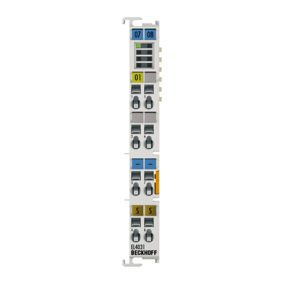 Nouveau Terminal EtherCAT BECKHOFF EL4031, sortie analogique 1 voie, tension, Nouveau Terminal EtherCAT BECKHOFF EL4031, sortie analogique 1 voie, tension,