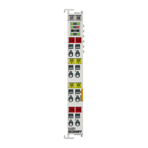 Nouveau EL6201 BECKHOFF EtherCAT Terminal, interface de communication 1 canal, ASi, maître