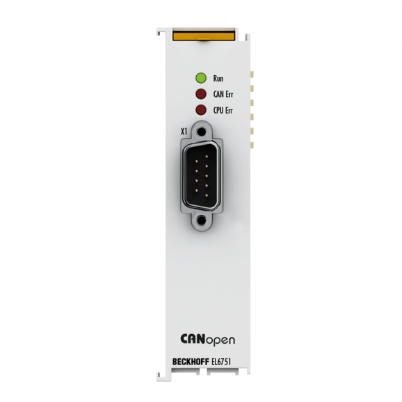 Nouveau EL6751 BECKHOFF EtherCAT Terminal, interface de communication 1 canal, CANopen, maître/esclave