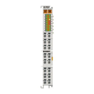 Nouveau EL7037 BECKHOFF EtherCAT Terminal, interface de mouvement à 1 canal, moteur pas à pas, 24 V DC, 1,5 A, avec codeur incrémental