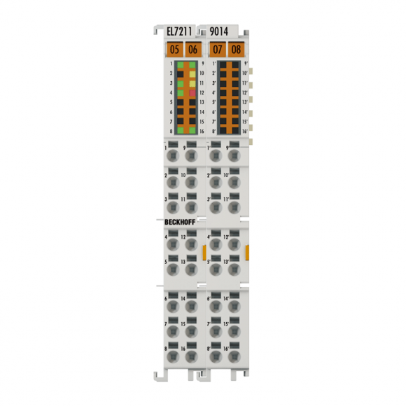 Nouveau EL7211-9014 BECKHOFF EtherCAT Terminal, interface de mouvement à 1 canal, servomoteur, 48 V DC, 4,5 A, OCT, adapté aux applications STO Nouveau EL7211-9014 BECKHOFF EtherCAT Terminal, interface de mouvement à 1 canal, servomoteur, 48 V DC, 4,5 A, OCT, adapté aux applications STO