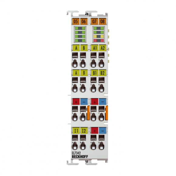 Nouveau EL7342 BECKHOFF EtherCAT Terminal, interface de mouvement à 2 canaux, moteur à courant continu, 48 V DC, 3,5 A