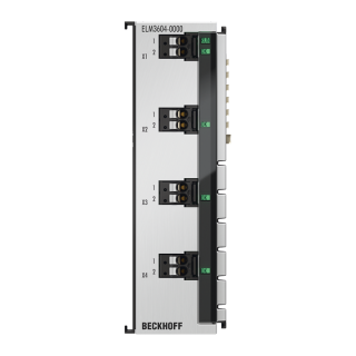 Nouveau ELM3604-0000 BECKHOFF EtherCAT Terminal, entrée analogique 4 canaux, IEPE/accéléromètre, 24 bits, 20 ksps