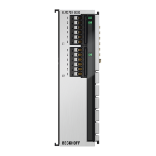 Nouveau ELM3702-0000 BECKHOFF EtherCAT Terminal, entrée analogique 2 canaux, multifonction, 24 bits, 10 ksps
