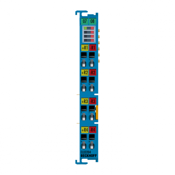 Nouveau ELX3204 BECKHOFF EtherCAT Terminal, entrée analogique 4 canaux, température, RTD (Pt100), 16 bits, Ex i