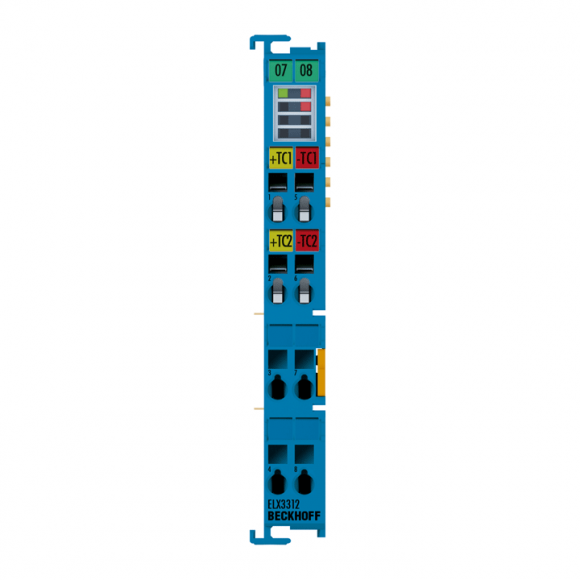 Nouveau ELX3312 BECKHOFF EtherCAT Terminal, entrée analogique 2 voies, température, thermocouple, 16 bits, Ex i Nouveau ELX3312 BECKHOFF EtherCAT Terminal, entrée analogique 2 voies, température, thermocouple, 16 bits, Ex i