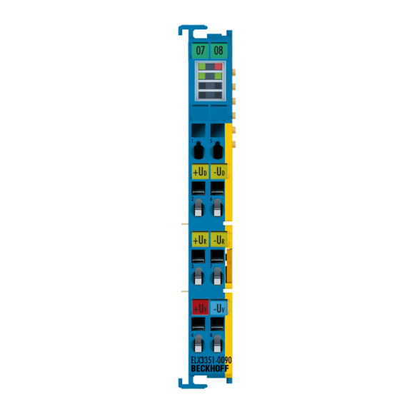 Nouveau ELX3351-0090 BECKHOFF EtherCAT Terminal, entrée analogique 1 voie, pont de mesure, pont complet, 24 bits, Ex i, TwinSAFE SC